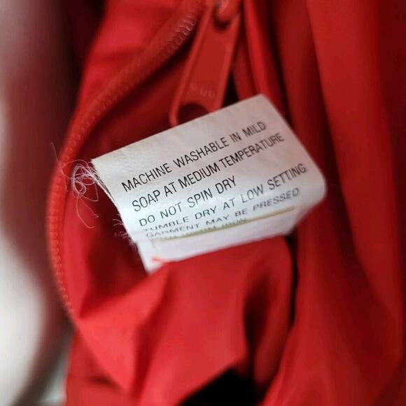 Columbia Jacket Mens XL Red Blue Color Block VTG Bomber Retro Reversible Quilted - Picture 8 of 13